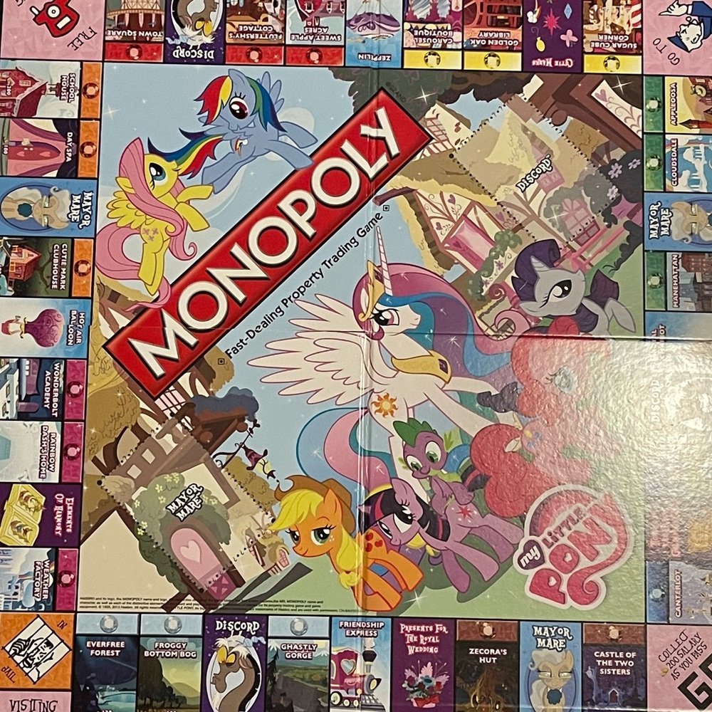 Monopoly My Little Pony Edition Board Game - Picture 3 of 3